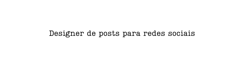 Designer de posts para redes sociais